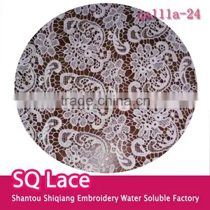 2016wholesale Lace Garment Accessory/embroidery Cotton Full Lace Water Soluble Lace Fabric thumbnail-1