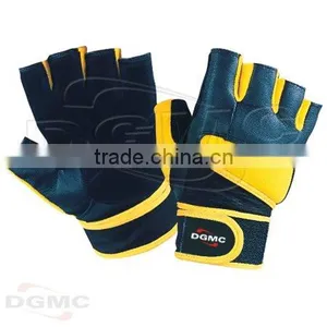 Cowhide Leather Weightlifting Gloves thumbnail-1