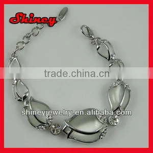 Fashion Beautiful Diamond Paved Lead and Nickal Free Yiwu Cheap Bracelet thumbnail-1
