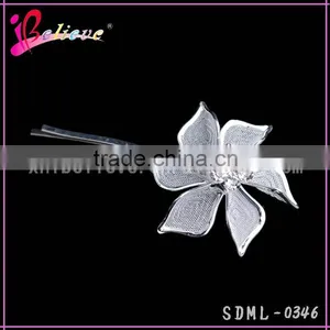 Low MOQ Factory Wholesale Fashion Hair Clip,plain Metal Hair Pins,flower Metal Long Hair Clip thumbnail-4