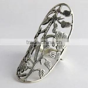 Antique Filigree Design Ring, Silver Jewellery India, Online Silver Jewellery thumbnail-6