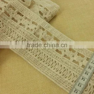 6.5cm Elastic Cotton Lace for Ladies Skirt --- H1659 thumbnail-2