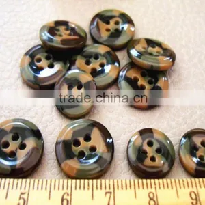 Sedex Audited Factory 2 Pillar Resin Button for Military Garment, Polyester Military Garment Button thumbnail-5
