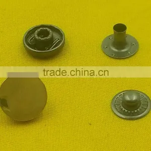 Flat Shape Metal Snap Button In Gold NF Color -- MA1004 thumbnail-2
