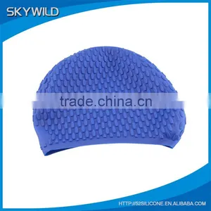 2016 Custom Printed Waterproof Silicone Swimming Cap for Adult thumbnail-1
