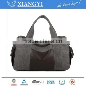 Men's Vintage Canvas Leather Vintage Travel Satchel Messenger Tote Fashion Bag New Design in 2016 thumbnail-5