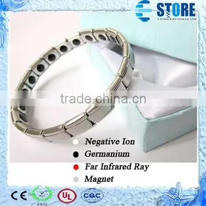 Stainless Steel Bracelet Clasp Positive Energy Bracelets With Germanium Stones thumbnail-1