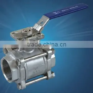 3pc Ball Valve With Mounting PAD SS316 thumbnail-1
