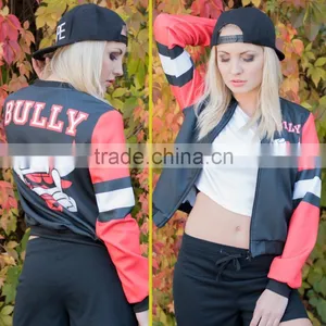 3D Emoji Printing Hot Fashion Girl Emoji Bomber-jacket Little Moq to Custom thumbnail-3