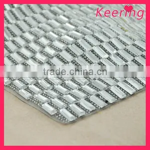 Fashion Hotfix Square Rhinestone Mesh Banding WRT-004 thumbnail-1