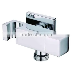 Brass Toilet Valve With Holder, Chrome Finsih and Wall Mounted thumbnail-1