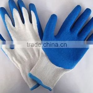 HOT SELL! Blue Latex Coated Nylon Gloves thumbnail-1