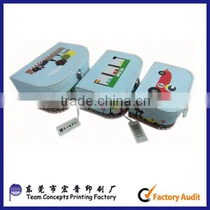 Custom Promotion Children Paper Suitcase Box Luggage Box thumbnail-2