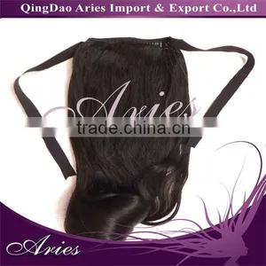 Synthetic Ponytail With Silk Ribbon thumbnail-1