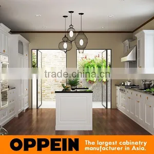 Knock Down Modern White Lacquer Kitchen Cabinets Wholesale thumbnail-5