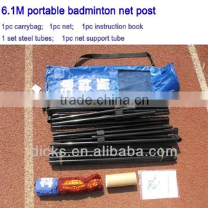 Badminton Net Stand, Foldable and Portable Badminton Net With Poles Quality Choice thumbnail-2