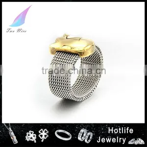 2015 New Product Stainless Steel Gold Finger Ring Rings Design for Women With Price thumbnail-1