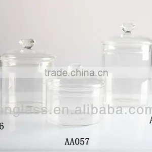 Handmade Crystal Clear Glass Jar Candy Buffet thumbnail-1