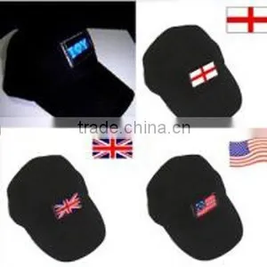 Custom el Flashing Capsel Lighting Caps 100% Cotton Cap thumbnail-1
