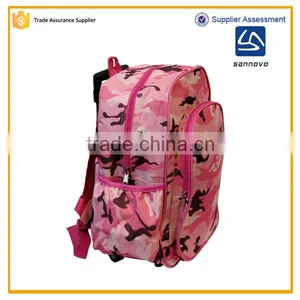 China Wholesale Stylish Cute Customized Camo Kids Trolley School Bag Supplier's Choice thumbnail-2