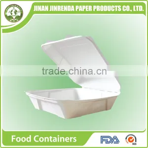 China Disposable 8" Food Containers With Sugarcane Pulp. thumbnail-2
