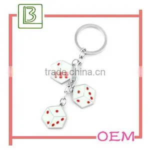 Bridal Transparent Dice Handy Keychain thumbnail-1
