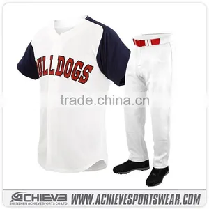 2016 Sublimated Reversible Baseball High Quality Cheap Wholesale Plain Baseball Jerseys Fashionable thumbnail-1