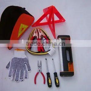 Car Roadside Emergency Kit With Warning Triangle thumbnail-1