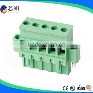 Electrical Brass M3.0 Terminal Block Pluggable Connectors Pitch 5.0mm 5.08mm thumbnail-1