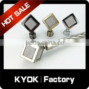 KYOK Color Tension Rod Curtain Rod ,curtain Rod Accessories ,high Quality Single Double Curtain Rod Factory in Foshan thumbnail-6
