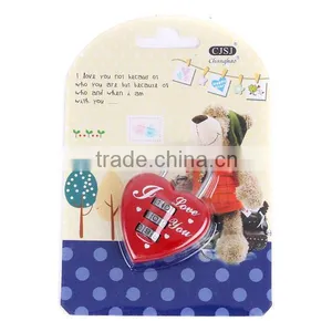 Hot Sale High Quality 3 Digital Love Digital Lock/love Heart Shaped Padlock Quality Choice thumbnail-2