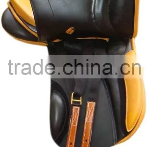 Leather Covered Dressage Saddle With Flexi Plastic Saddle Tree thumbnail-3