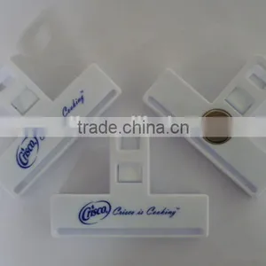Plastic Magnetic Clip, Plastic Power Clip, Magnetic Bag Clip, Promotional Magnetic Power Clip, PTMC006 thumbnail-1