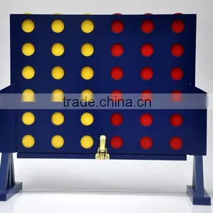 Giant Garden Game Wooden Connect Four Chess thumbnail-2