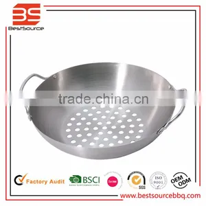 Grilling Skillet, Nonstick Grill Accessories for Grilling Smaller Pieces of Food Like Vegetables and Meat Cubes thumbnail-1