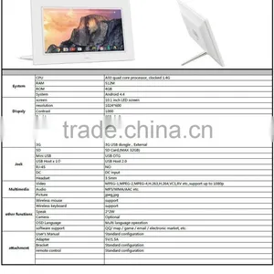 10.1" Inch 1024x600 TFT Display Android Tablet Screen With Touch Panel for Commercial Use thumbnail-2
