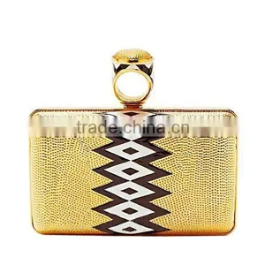 Woman Luxury Gold Evening Clutch Bags , Peacock Clutch Bag EV1105 thumbnail-1