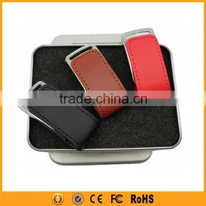 Top-grade Real Capacity Fashion Leather Usb Pen Drive Wholesale thumbnail-4