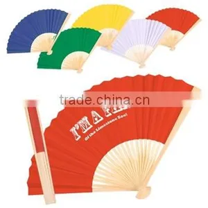 Bamboo Folding Promotional Fan thumbnail-1