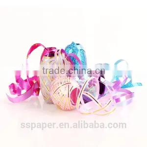 HOT SALE ! Fushia Crimped Poly Curling Ribbon Egg,Curly Ribbon Bow, Curly Ribbon Gift Bow thumbnail-2