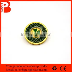 Recycles Gold Fancy Plastic Buttons for Childrends Clothing thumbnail-1