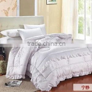 Microfiber Queen Duvet-Cover-Set Comforter Set With Lacec thumbnail-2