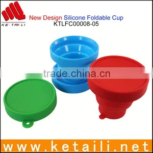 Shenzhen Promotional Travel Gifts Silicone Rubber Folding Cup Collapsible Cups thumbnail-1