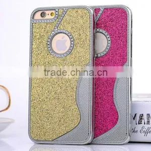 Fashion Silver Glit Case for Iphone 6 Metal Case for Iphone 6s Frosted Cover Mobile Phone Shell thumbnail-3