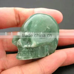 Natural Rock Green Aventurine Skull thumbnail-1