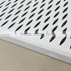 Soundabsorption 2x2 Leaf-shaped Perforated Aluminum 600x600 Strip False Ceiling For Building Construction Materials thumbnail-2
