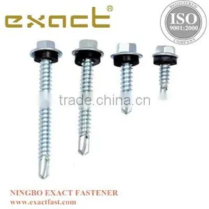 Colored Hex Painted Head Self Drilling Screws With Rubber Washer Roofing Screw With Washer Rubber thumbnail-4