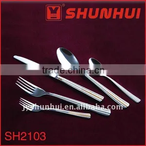 Stainless Steel Gold Plating Cutlery Set thumbnail-1