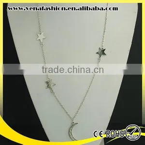 Moon Star Cheap Necklace Chain Types, Necklace Chain Design thumbnail-2