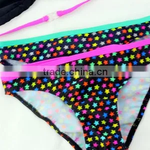 Girls Kids Cartoon Print Bikini Set Child Stars Swimwear Swimming Bathing Suit thumbnail-5